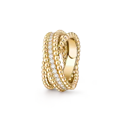 Perlée diamonds duo ring