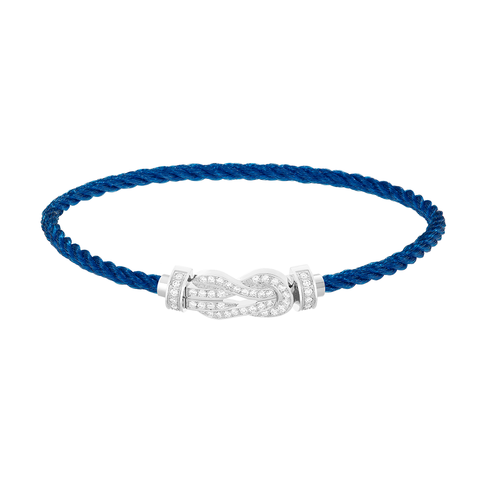 CHANCE INFINIE BRACELET 18K WHITE GOLD AND DIAMONDS MEDIUM MODEL