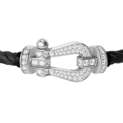 FORCE 10 BRACELET 18K WHITE GOLD AND DIAMONDS LARGE MODEL