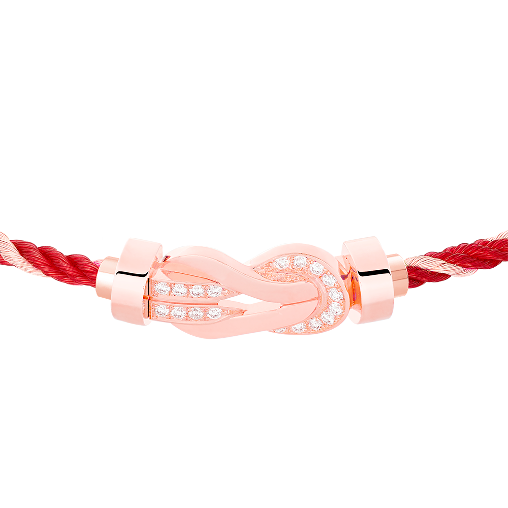 CHANCE INFINIE BRACELET 18K PINK GOLD AND DIAMONDS MEDIUM MODEL