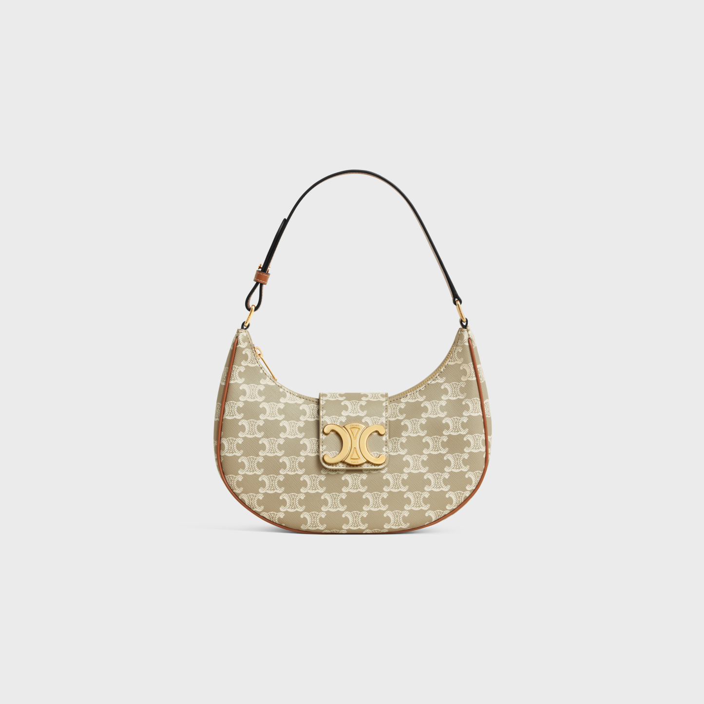 MEDIUM AVA TRIOMPHE BAG in Triomphe Canvas and calfskin