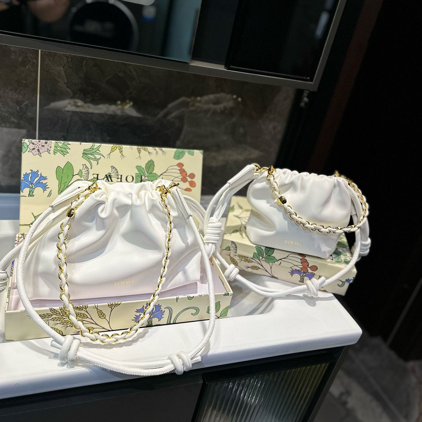 Flamenco purse in mellow nappa lambskin