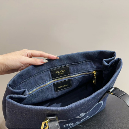 *logo-print canvas tote bag