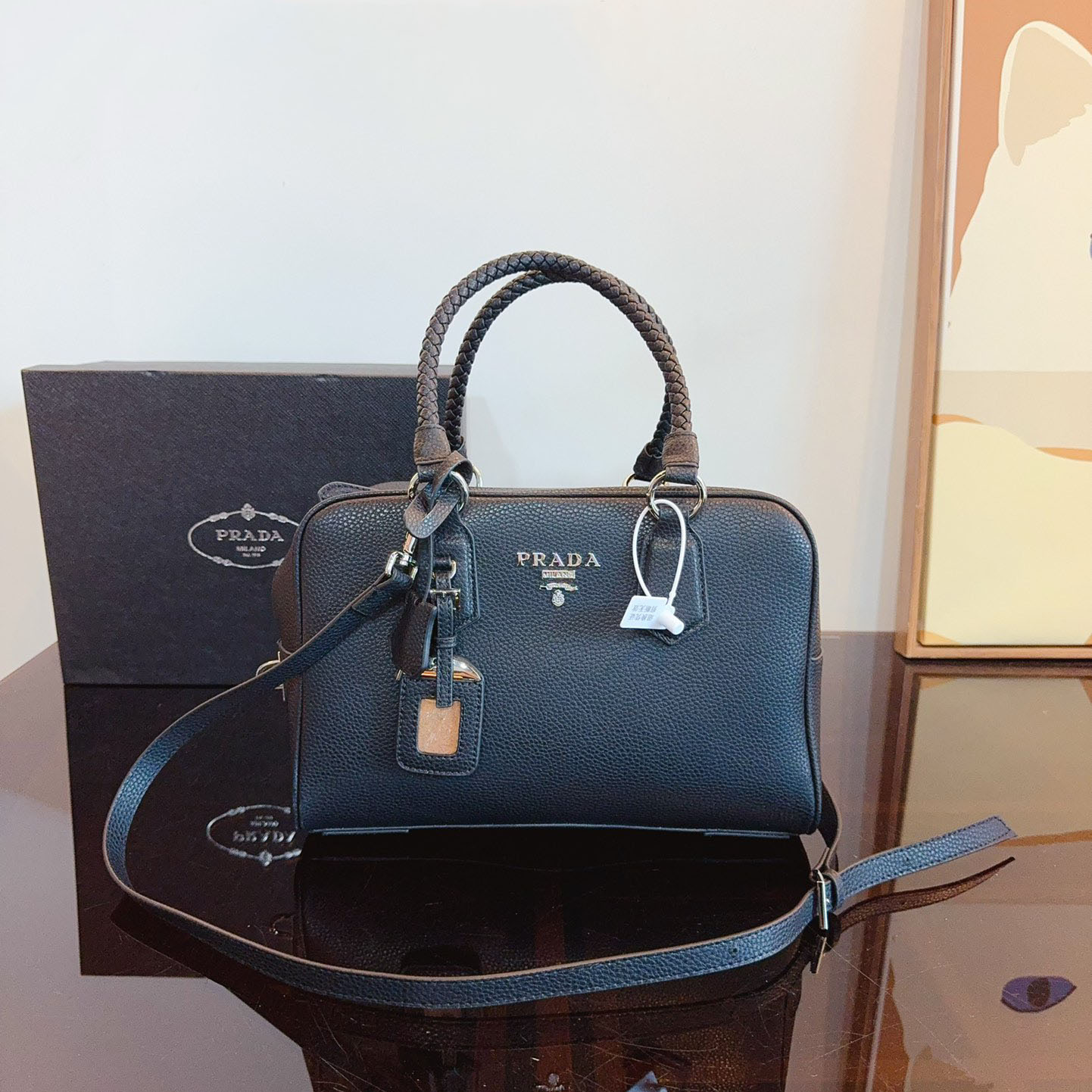 Re-Edition 1995 brushed-leather mini handbag