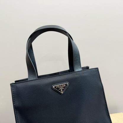 Hand Bag Nylon Black