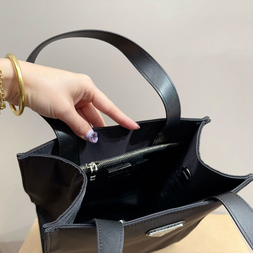 Hand Bag Nylon Black