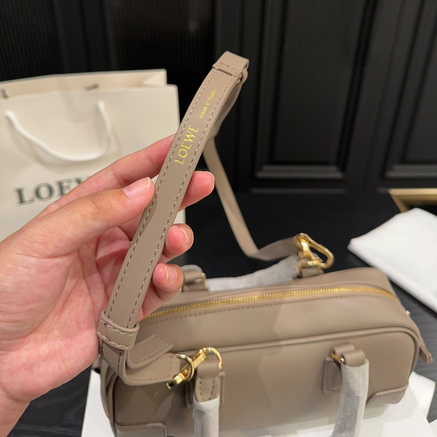 Amazona 23 Cropped bag in nappa calfskin