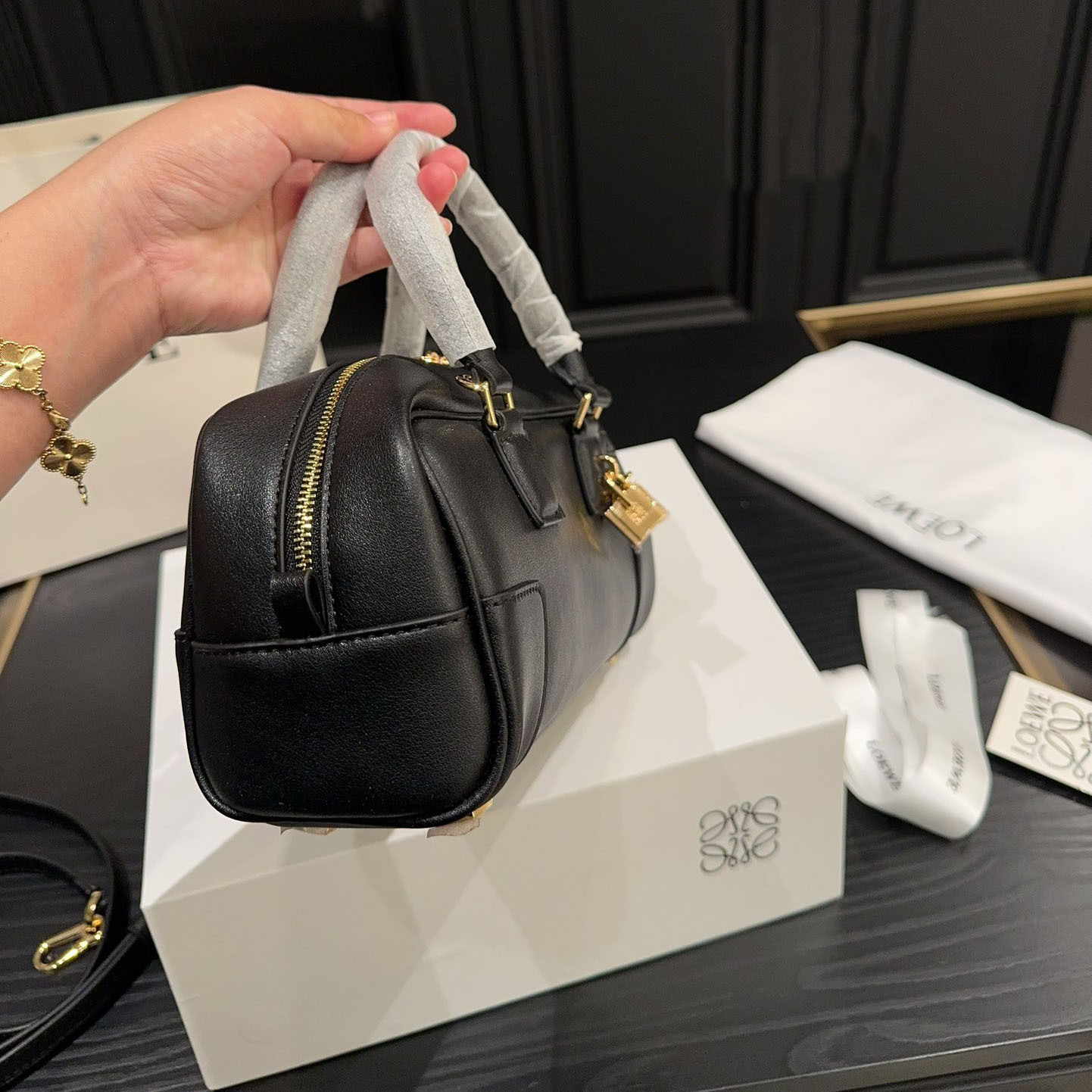 Amazona 23 Cropped bag in nappa calfskin