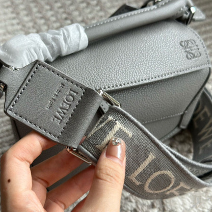 Puzzle bag in soft grained calfskin