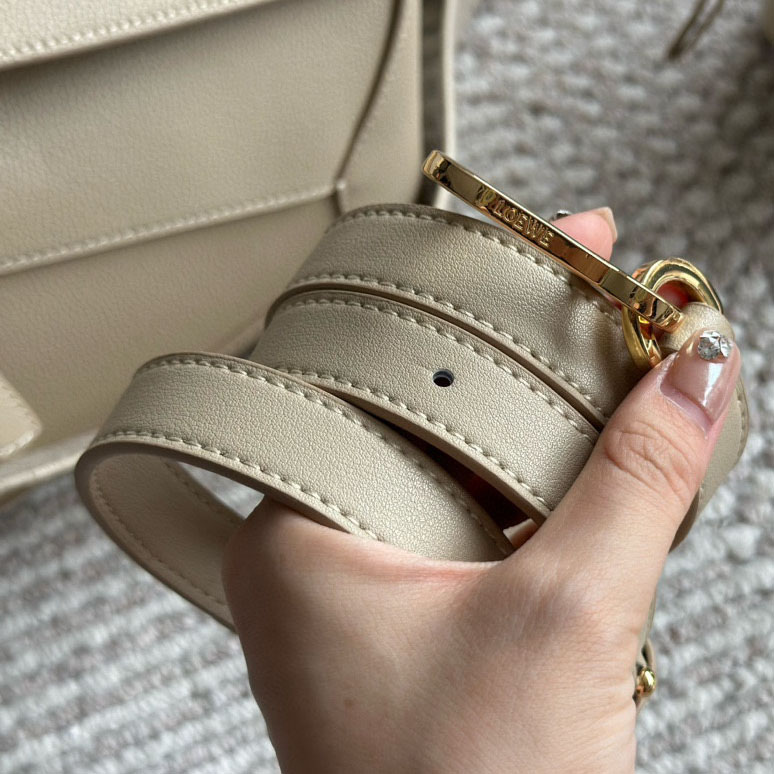 Puzzle bag in soft grained calfskin