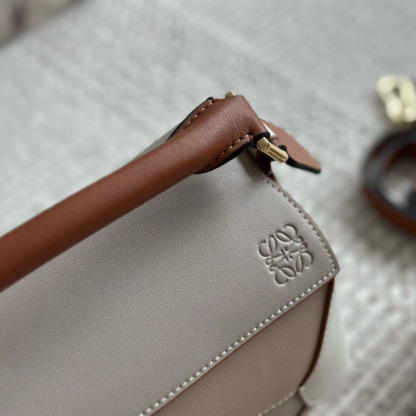 Puzzle bag in soft grained calfskin