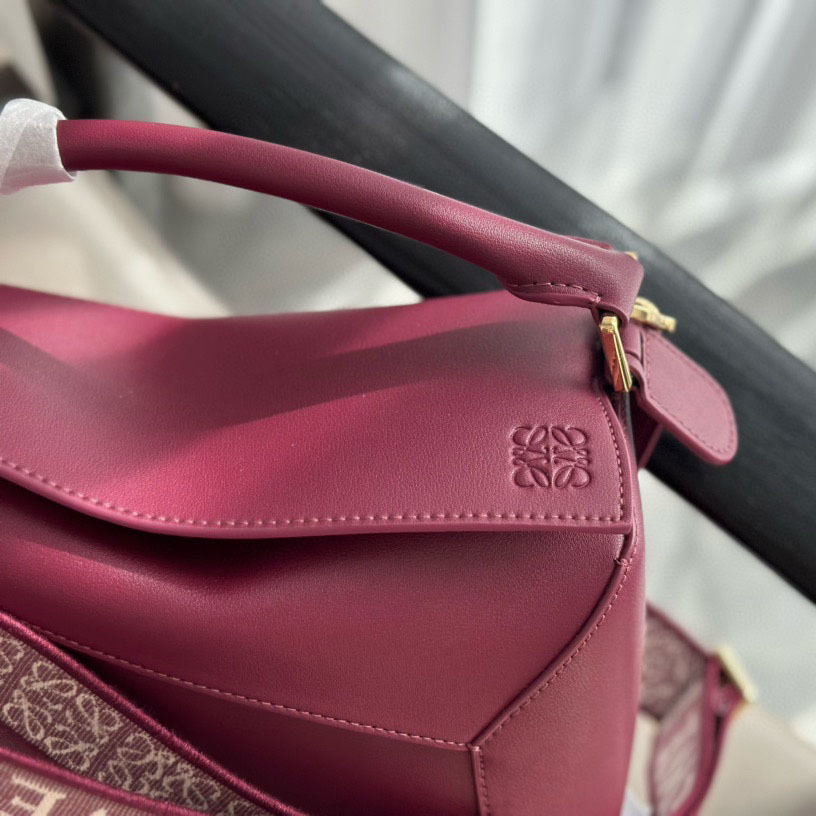 Puzzle bag in soft grained calfskin