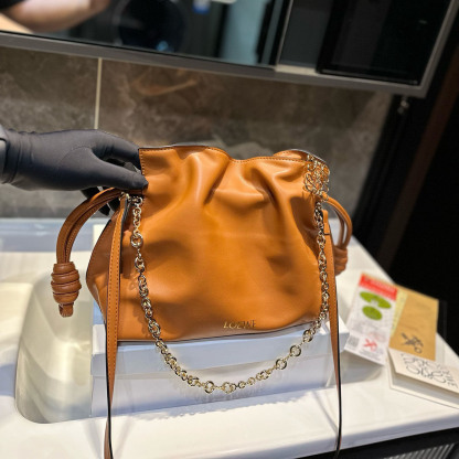 Flamenco clutch in nappa calfskin