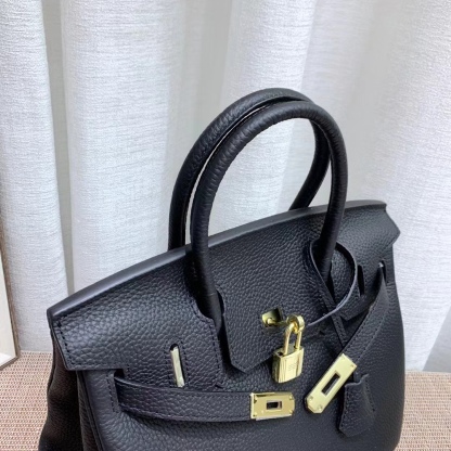 Herthtmes Togo Birkin 20/25/30/35 Black Bag