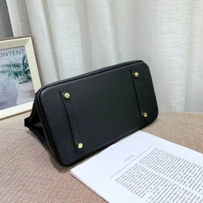 Herthtmes Togo Birkin 20/25/30/35 Black Bag