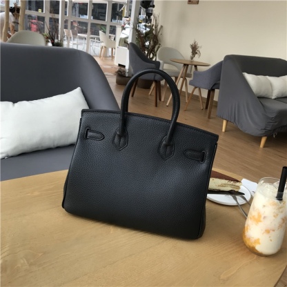 Herthtmes Togo Birkin 25/30/35 Black Bag