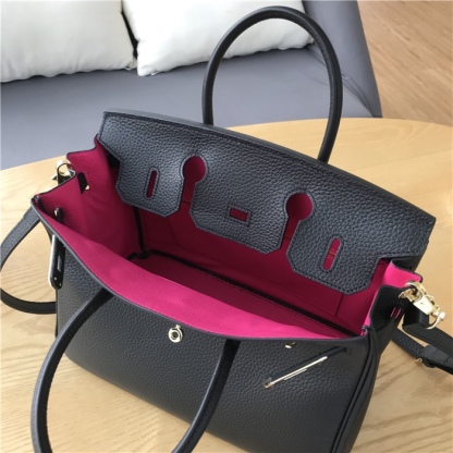 Herthtmes Togo Birkin 25/30/35 Black Bag