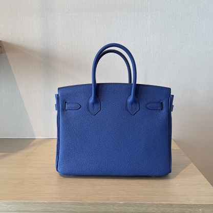 Herthtmes Togo Birkin 25/30/35 Dark Blue Bag