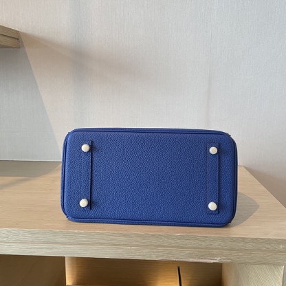 Herthtmes Togo Birkin 25/30/35 Dark Blue Bag