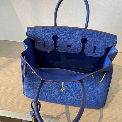 Herthtmes Togo Birkin 25/30/35 Dark Blue Bag