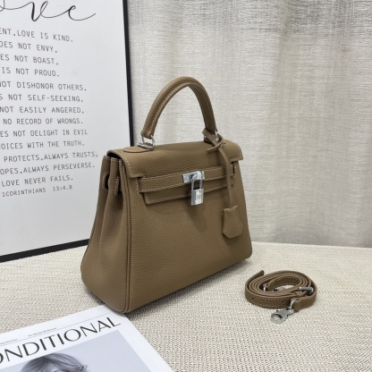 Herthtmes Togo Birkin 20/25 Bottle Brown Bag
