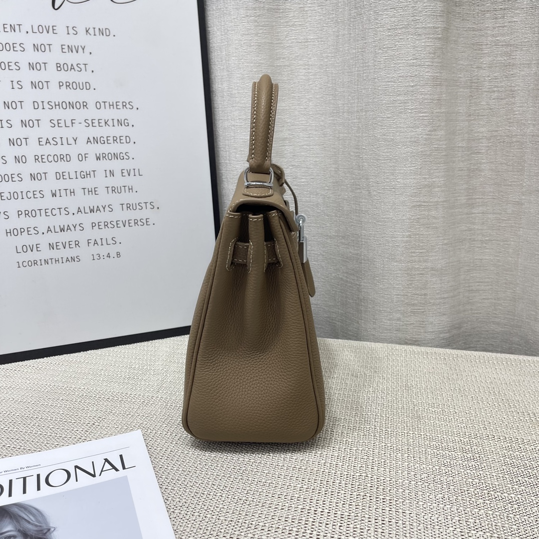 Herthtmes Togo Birkin 20/25 Bottle Brown Bag