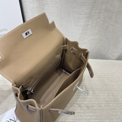 Herthtmes Togo Birkin 20/25 Bottle Brown Bag