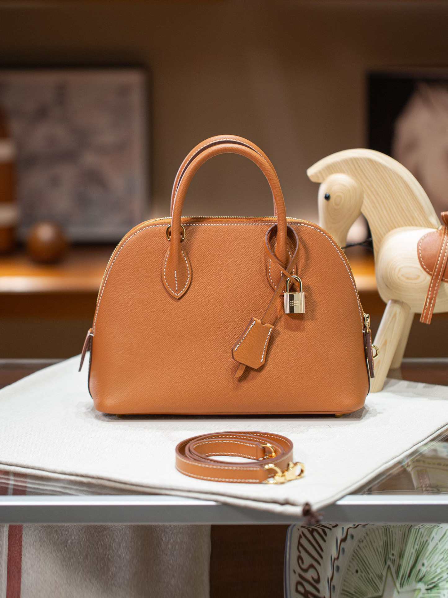 BOLIDE 25 FIRST LAYER EPSOM COWHIDE BROWN