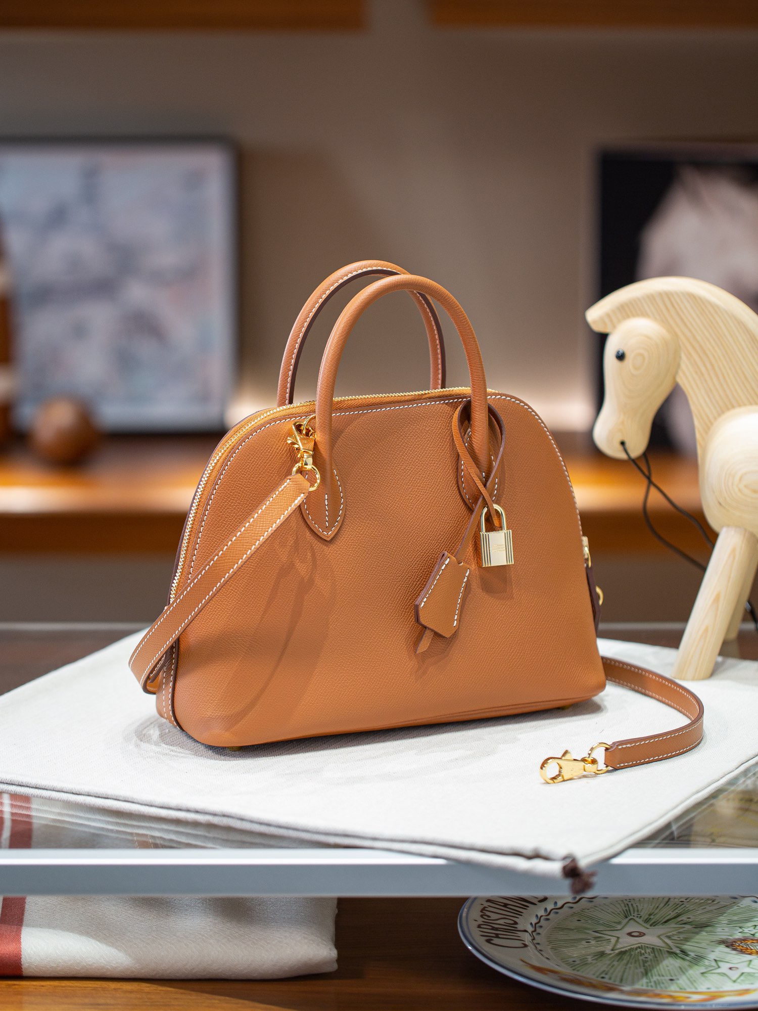 BOLIDE 25 FIRST LAYER EPSOM COWHIDE BROWN