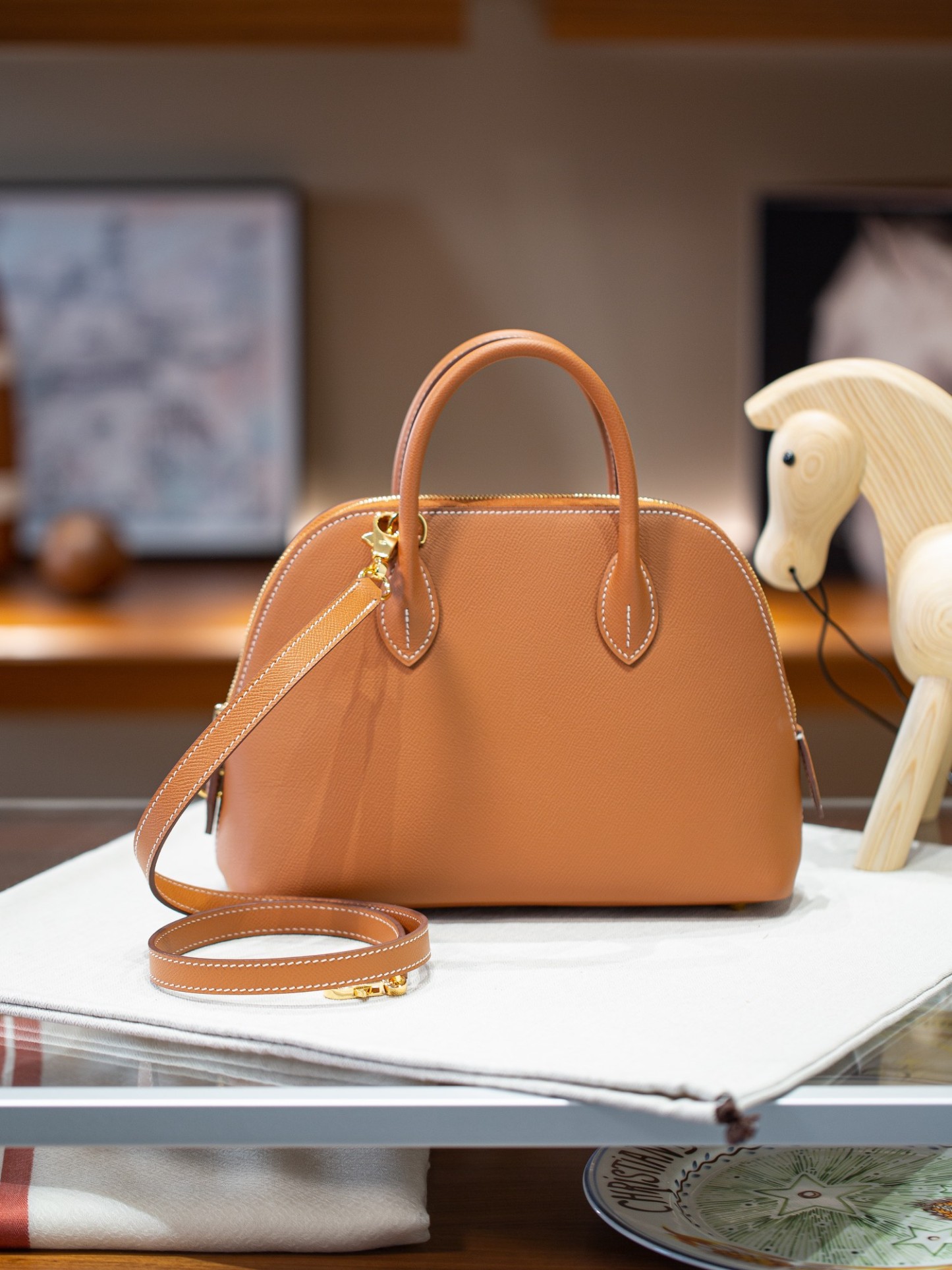 BOLIDE 25 FIRST LAYER EPSOM COWHIDE BROWN