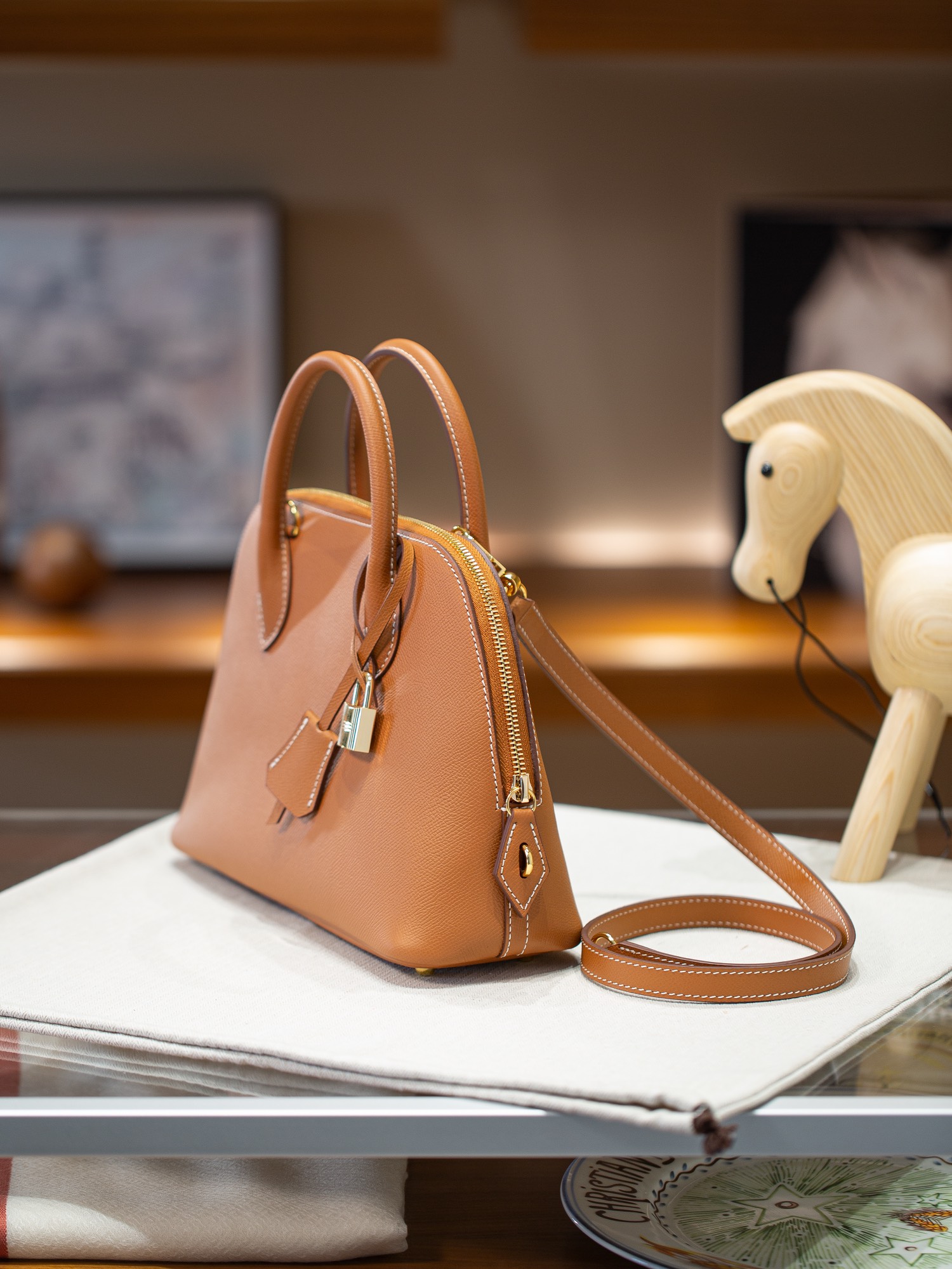 BOLIDE 25 FIRST LAYER EPSOM COWHIDE BROWN