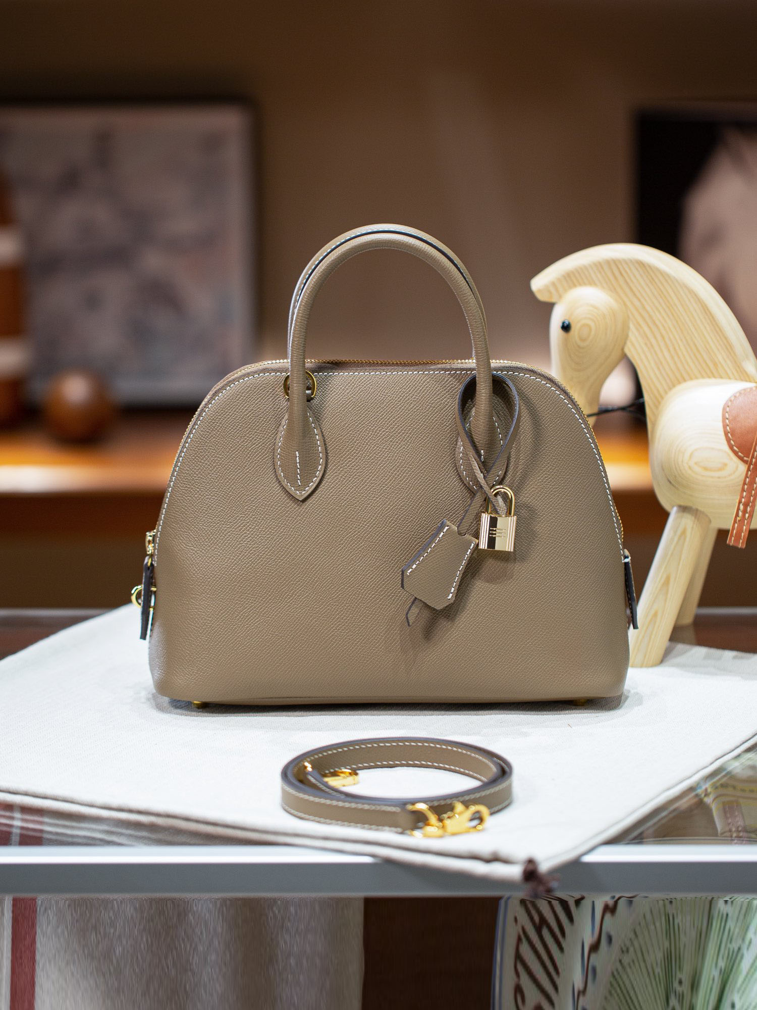 BOLIDE 25 FIRST LAYER EPSOM COWHIDE GREY