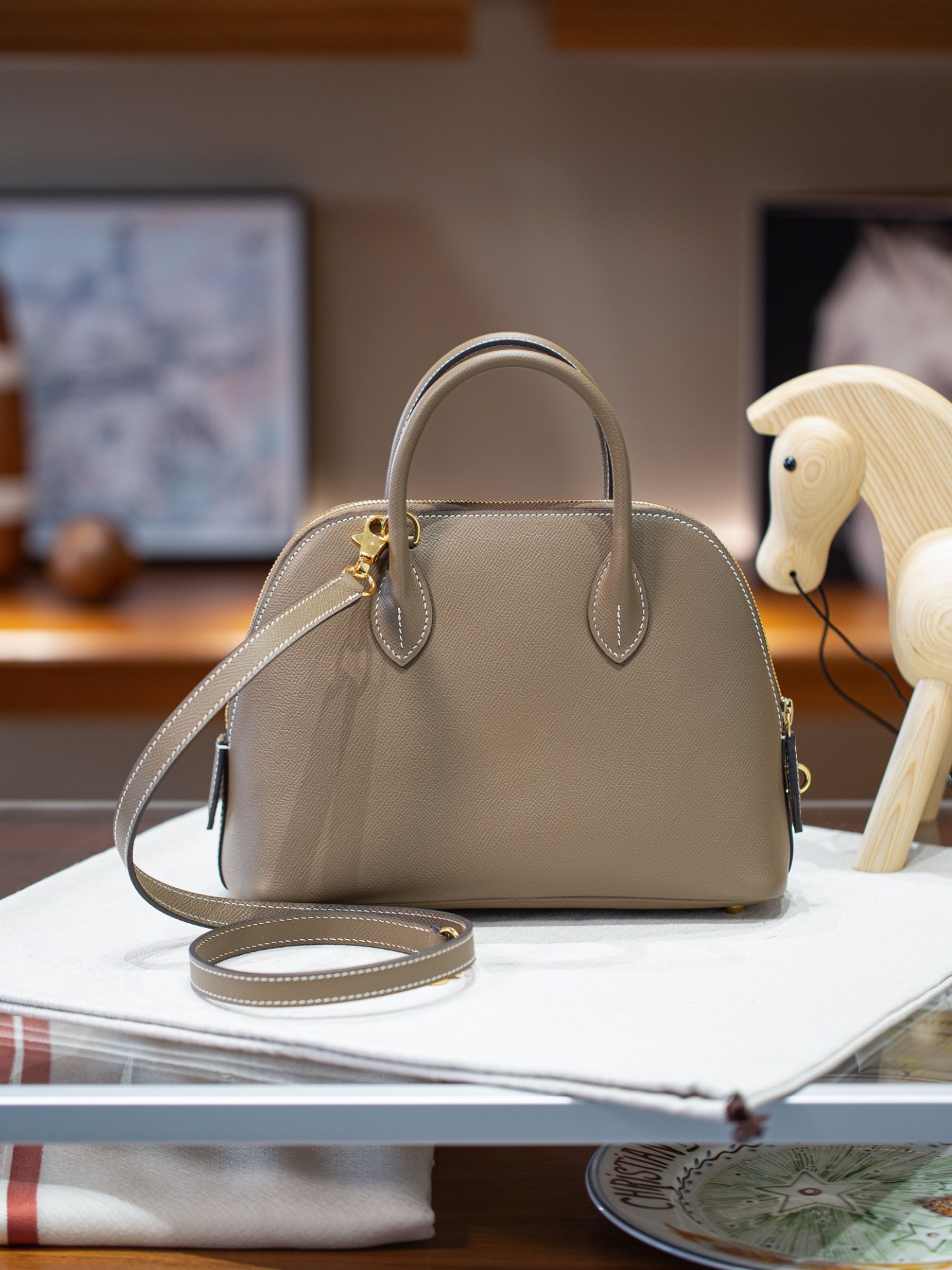 BOLIDE 25 FIRST LAYER EPSOM COWHIDE GREY