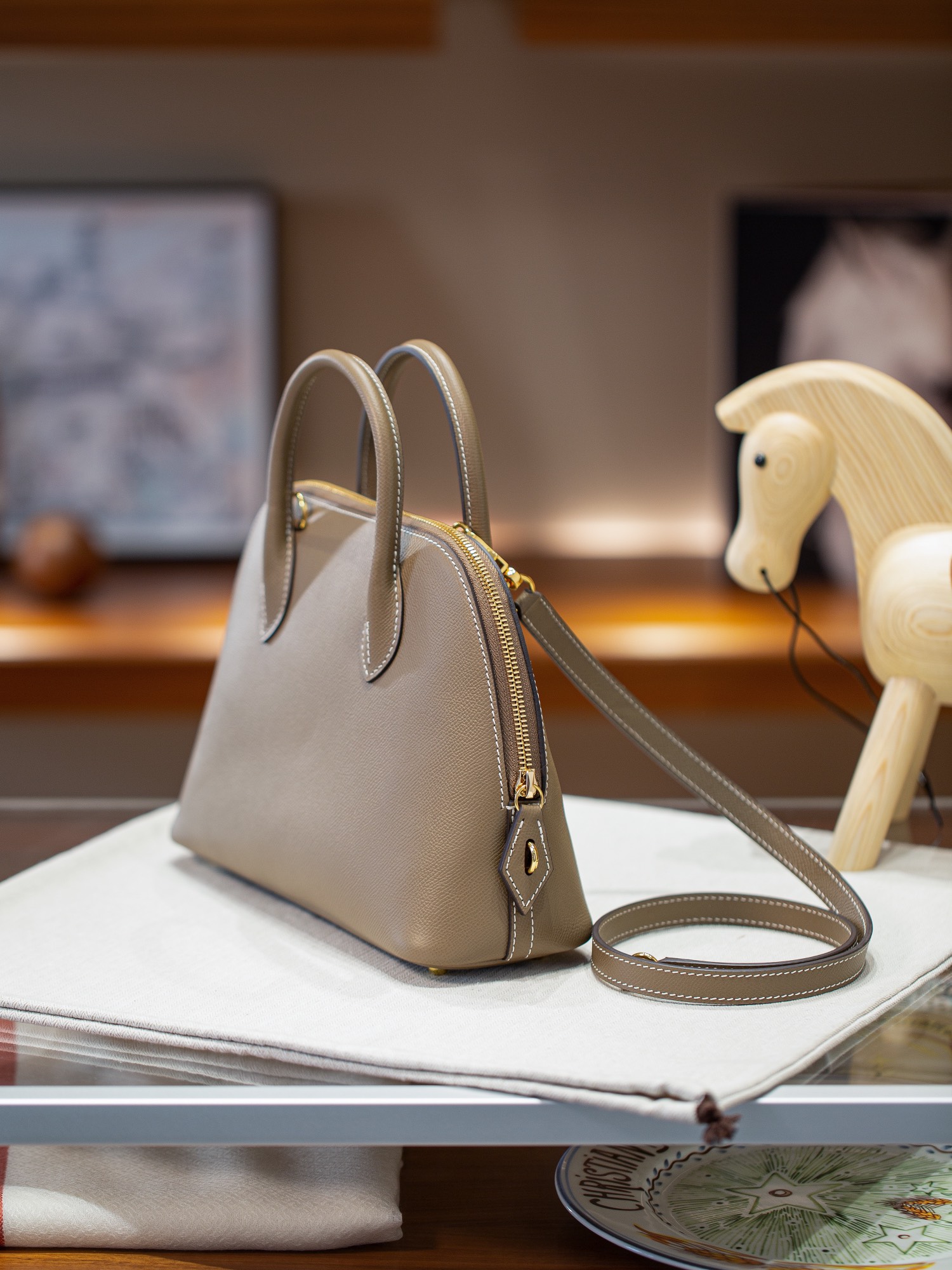 BOLIDE 25 FIRST LAYER EPSOM COWHIDE GREY