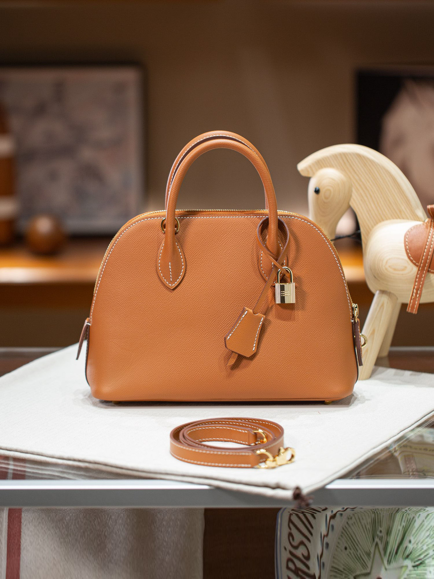 BOLIDE 25 FIRST LAYER EPSOM COWHIDE BROWN