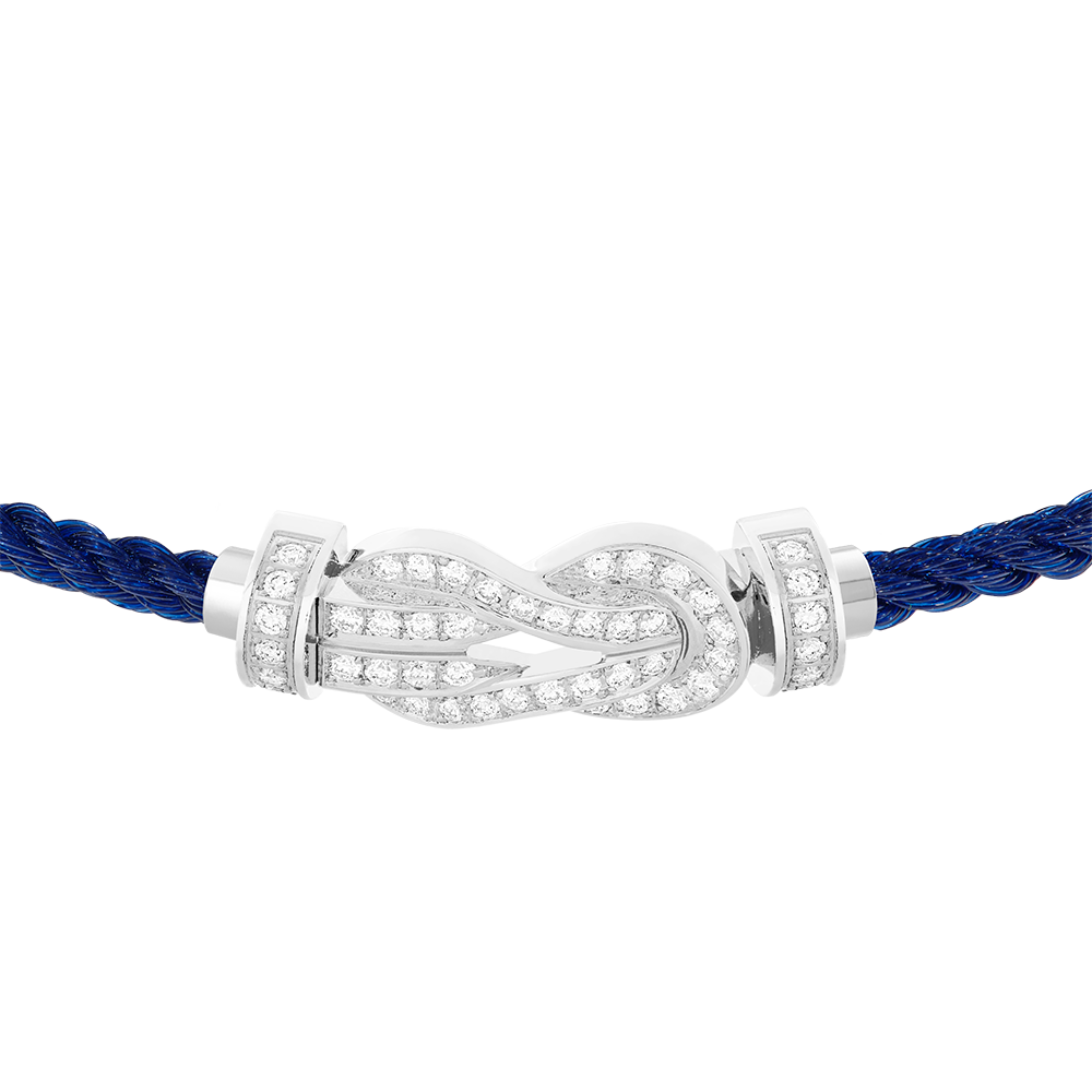 CHANCE INFINIE BRACELET 18K WHITE GOLD AND DIAMONDS MEDIUM MODEL