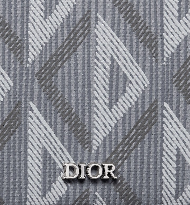 Bifold Wallet Gray CD Diamond Canvas