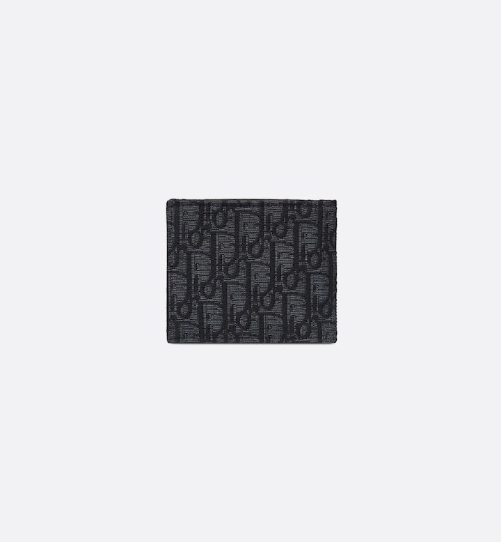 Wallet Black Oblique Jacquard