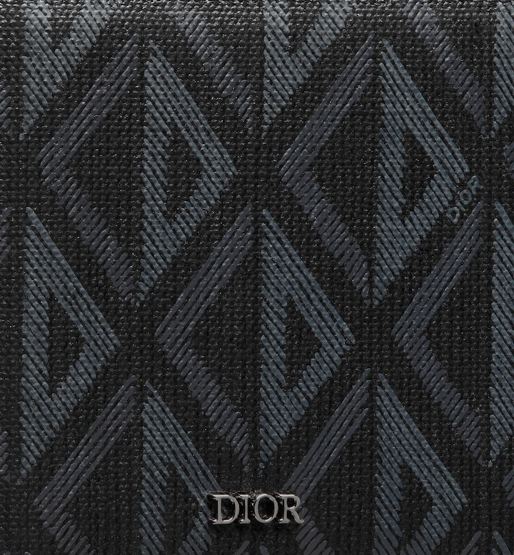 Bifold Wallet  Black CD Diamond Canvas