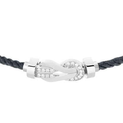 CHANCE INFINIE BRACELET 18K WHITE GOLD AND DIAMONDS MEDIUM MODEL