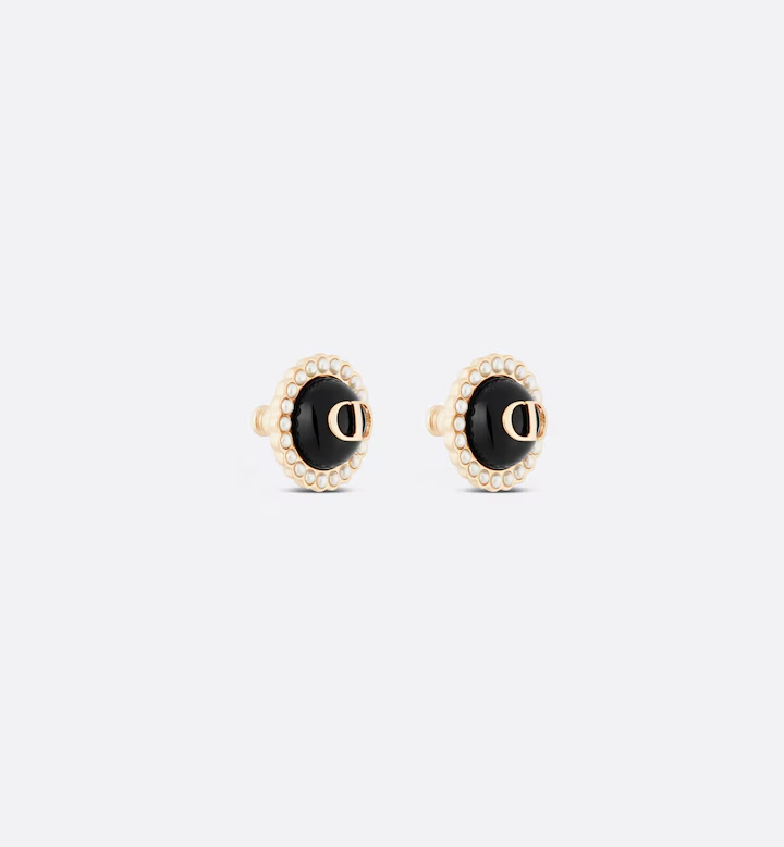 Petit CD Baroque Stud Earrings