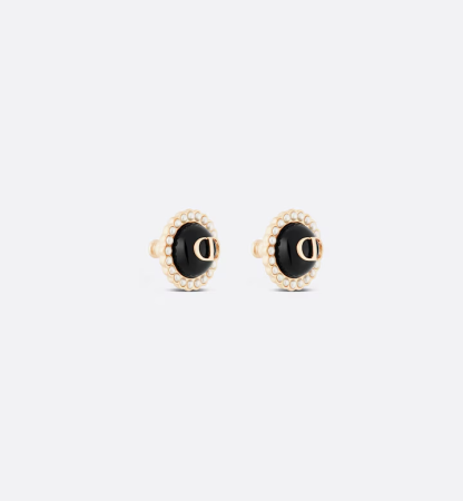 Petit CD Baroque Stud Earrings