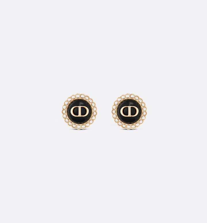 Petit CD Baroque Stud Earrings