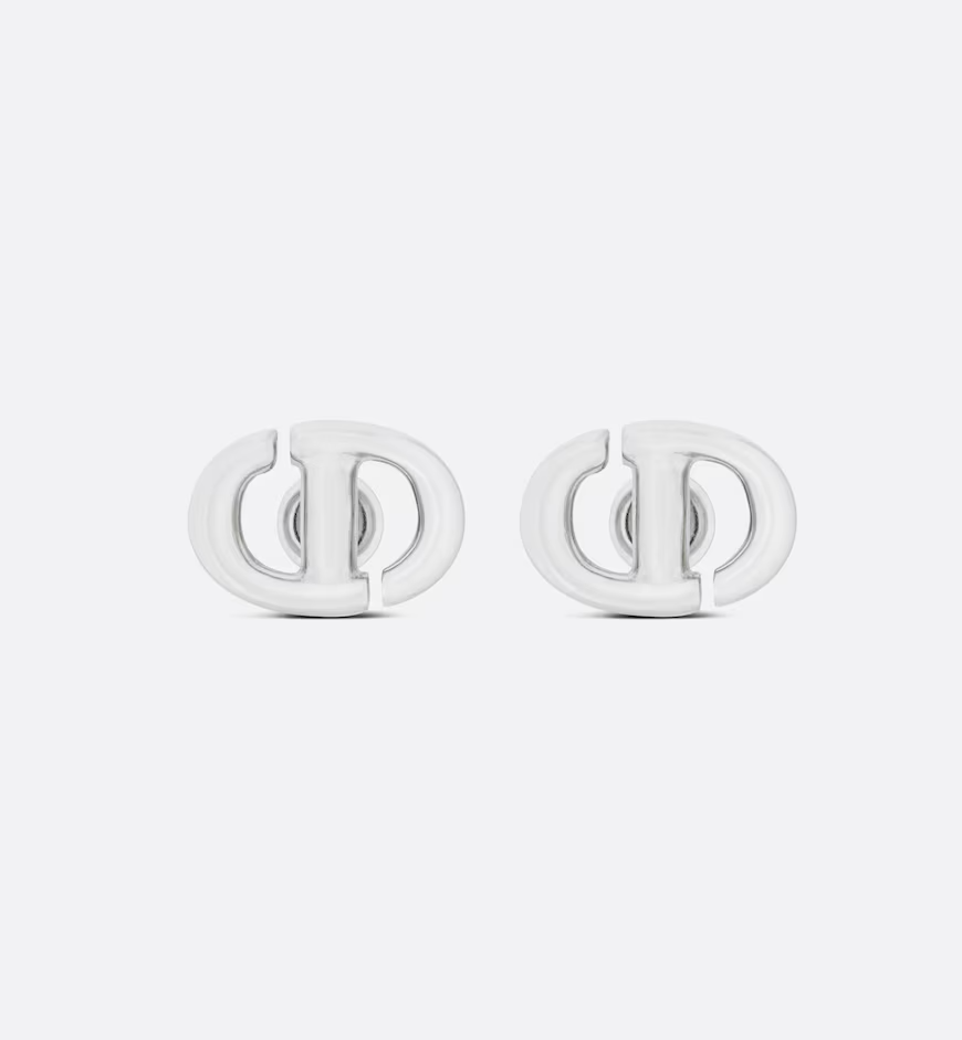 CD Navy Stud Earrings