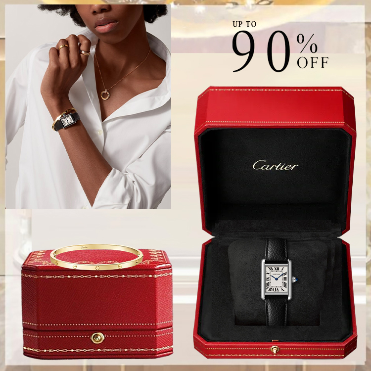 TANK MUST DE CARTIER WATCH & LOVE BRACELET, SMALL MODEL