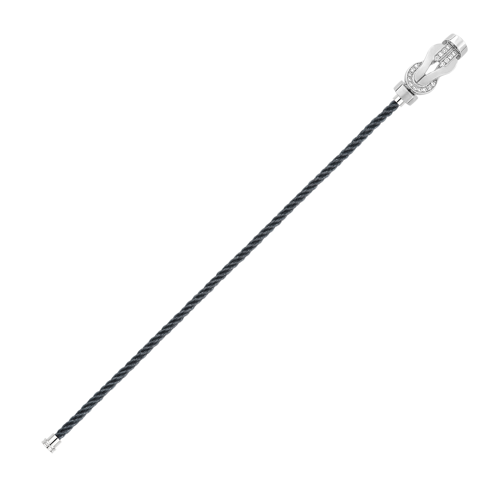 CHANCE INFINIE BRACELET 18K WHITE GOLD AND DIAMONDS MEDIUM MODEL