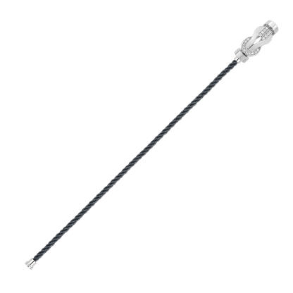 CHANCE INFINIE BRACELET 18K WHITE GOLD AND DIAMONDS MEDIUM MODEL