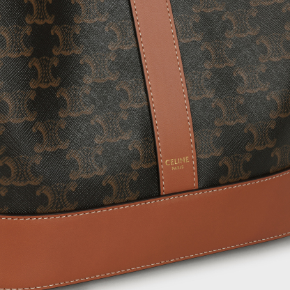 Medium Bucket in Triomphe Canvas and calfskin