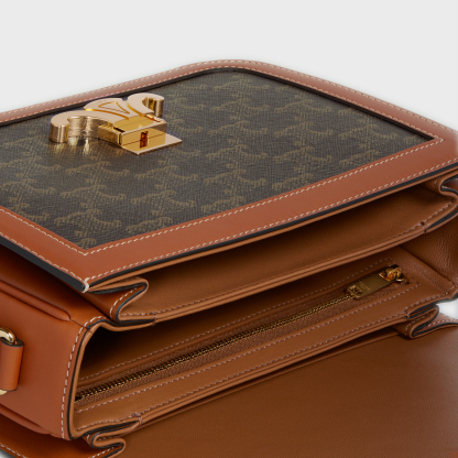 Classique Triomphe Bag in Triomphe Canvas and Calfskin