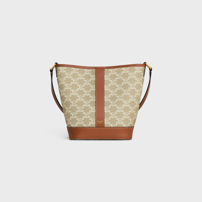 Small Bucket in Triomphe Canvas and calfskin